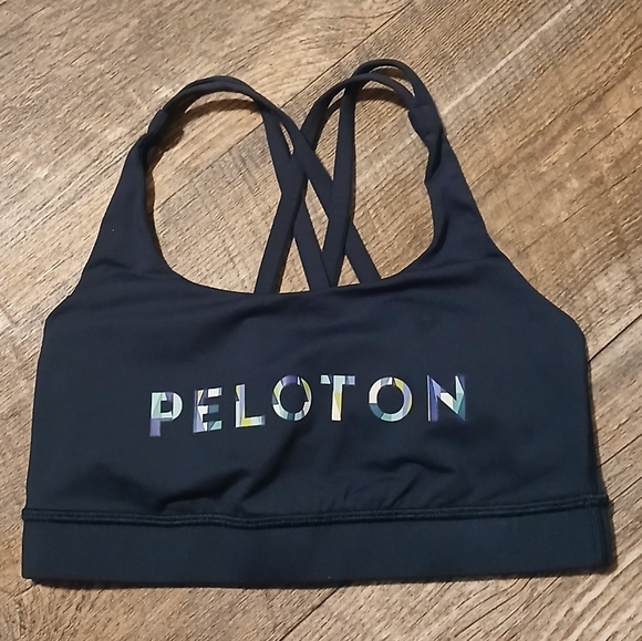 lululemon athletica Tops - Lululemon Dark BLUE Scoop Sports Bra - Peloton